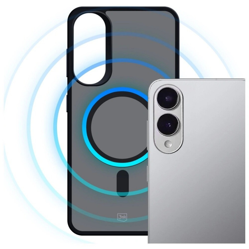 3MK Smoke MagCase funda para Samsung Galaxy S25 Edge, negra
