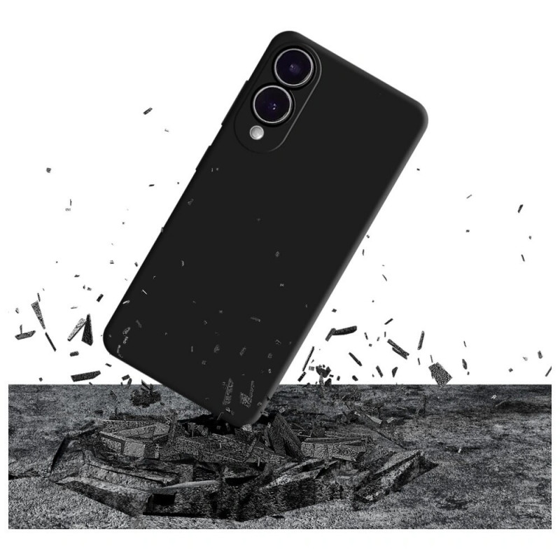 3MK funda de silicona para Samsung Galaxy S25 Edge, negra
