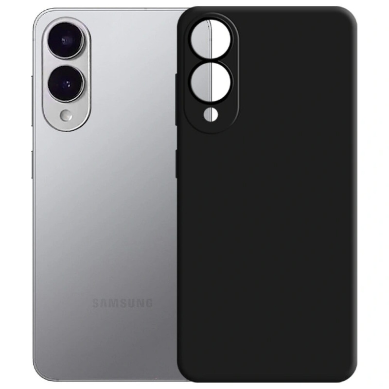 3MK funda de silicona para Samsung Galaxy S25 Edge, negra