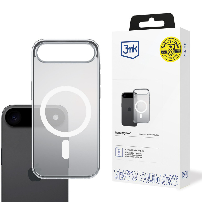 3MK Frosty MagCase funda para Apple iPhone Air, blanca