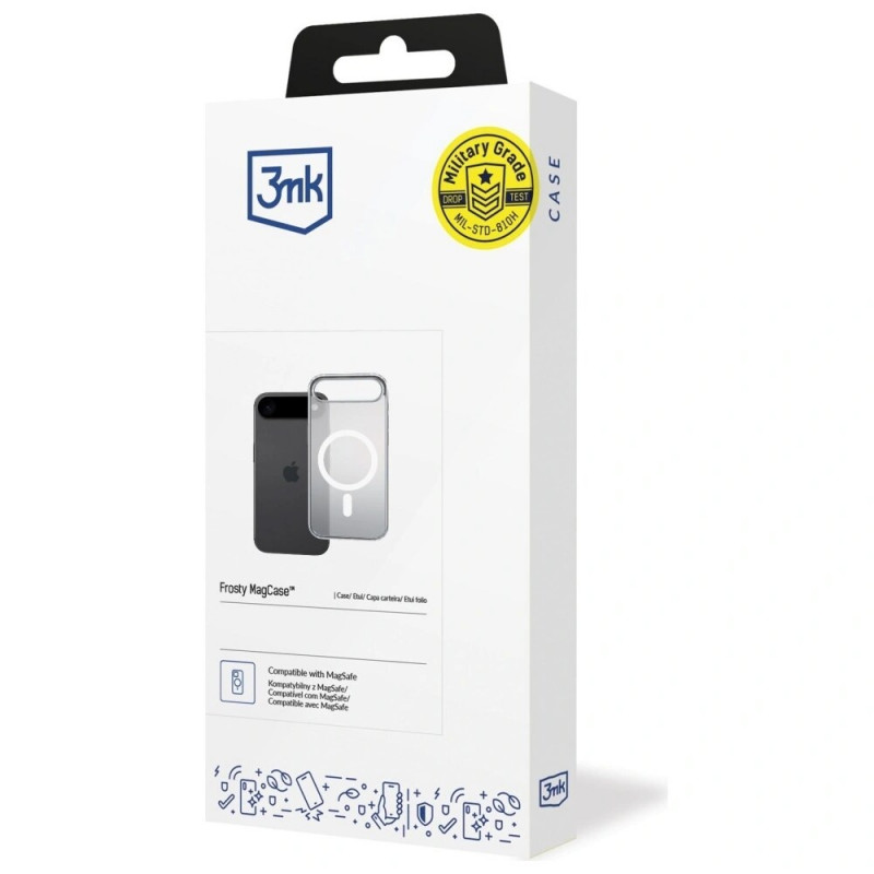 3MK Frosty MagCase funda para Apple iPhone Air, blanca