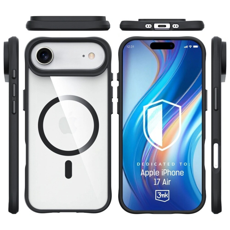 3mk Satin Armor MagCase funda para Apple iPhone Air, blanca