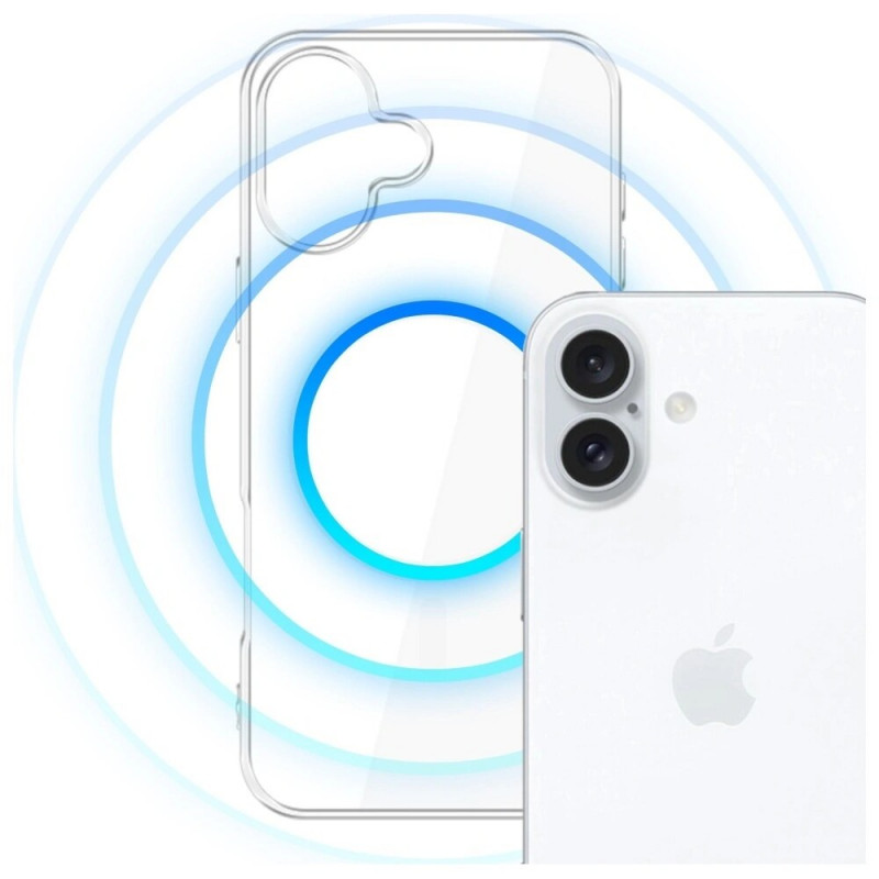 3MK Clear MagCase funda para Apple iPhone 17, transparente