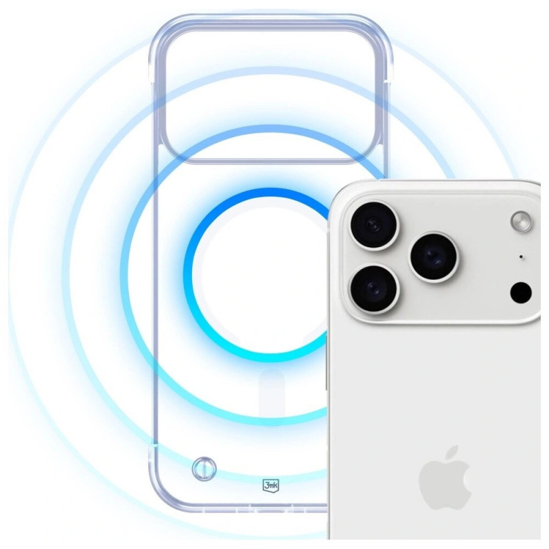 3mk Just20g MagCase funda para Apple iPhone 17 Pro Max, transparente, policarbonato