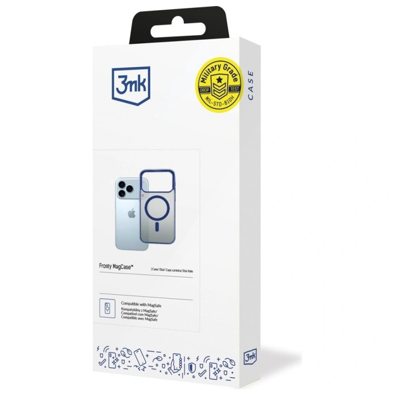 3mk Frosty MagCase funda para Apple iPhone 17 Pro Max, azul