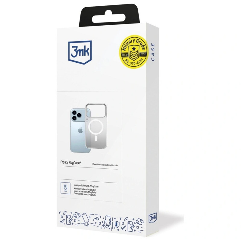 3mk Frosty MagCase funda para Apple iPhone 17 Pro Max, blanca