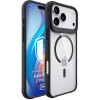 3mk Satin Armor MagCase funda para Apple iPhone 17 Pro Max, transparente negra