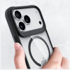 3mk Satin Armor MagCase funda para Apple iPhone 17 Pro Max, transparente negra