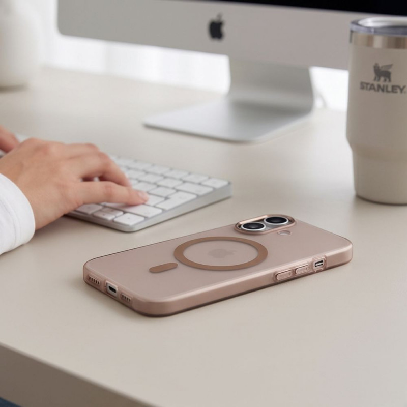 Tech-Protect MagZero MagSafe funda para Apple iPhone 17, Desert Gold mate