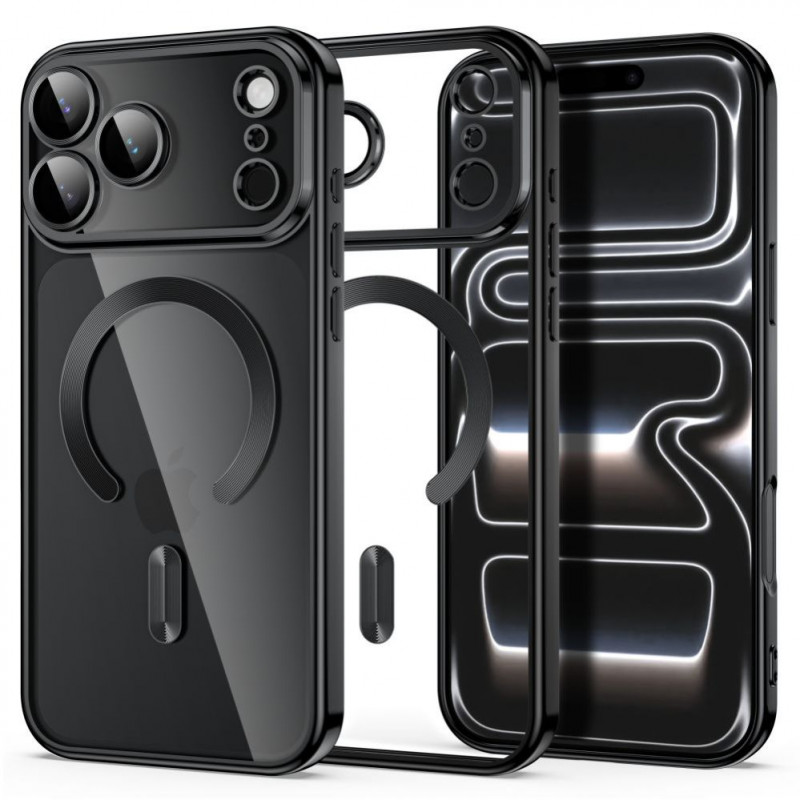 Tech-Protect MagFlex MagSafe funda para Apple iPhone 17 Pro Max / 18 Pro Max, negro brillante