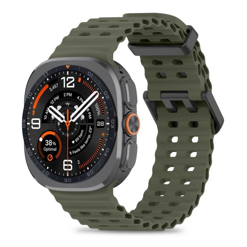 Tech-Protect Iconband Pro correa para Samsung Galaxy Watch Ultra 1 / 2 (2024-2026), 47 mm, verde militar