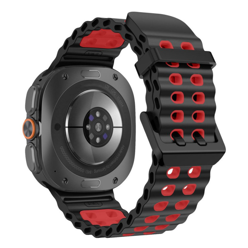 Tech-Protect Iconband Pro correa para Samsung Galaxy Watch Ultra 1 / 2 (2024-2026), 47 mm, negra/roja