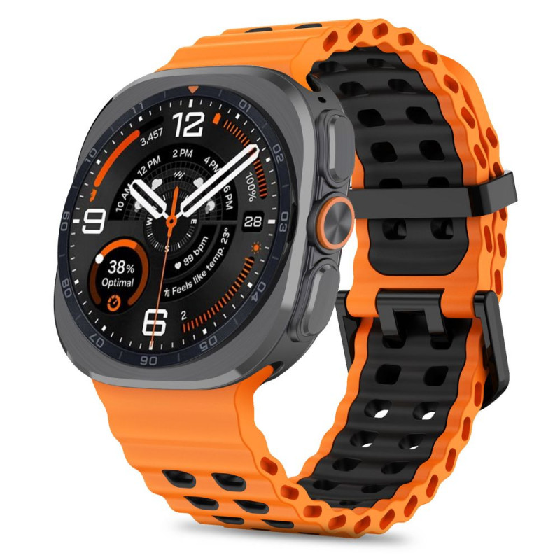 Tech-Protect Iconband Pro correa para Samsung Galaxy Watch Ultra 1 / 2 (2024-2026), 47 mm, naranja/negra