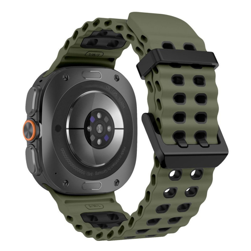 Tech-Protect Iconband Pro correa para Samsung Galaxy Watch Ultra 1 / 2 (2024-2026), 47 mm, verde militar/negra