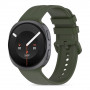 Tech-Protect Silicone Evo correa para Samsung Galaxy Watch 8 / 9 / Classic (40 / 44 / 46 mm), verde militar