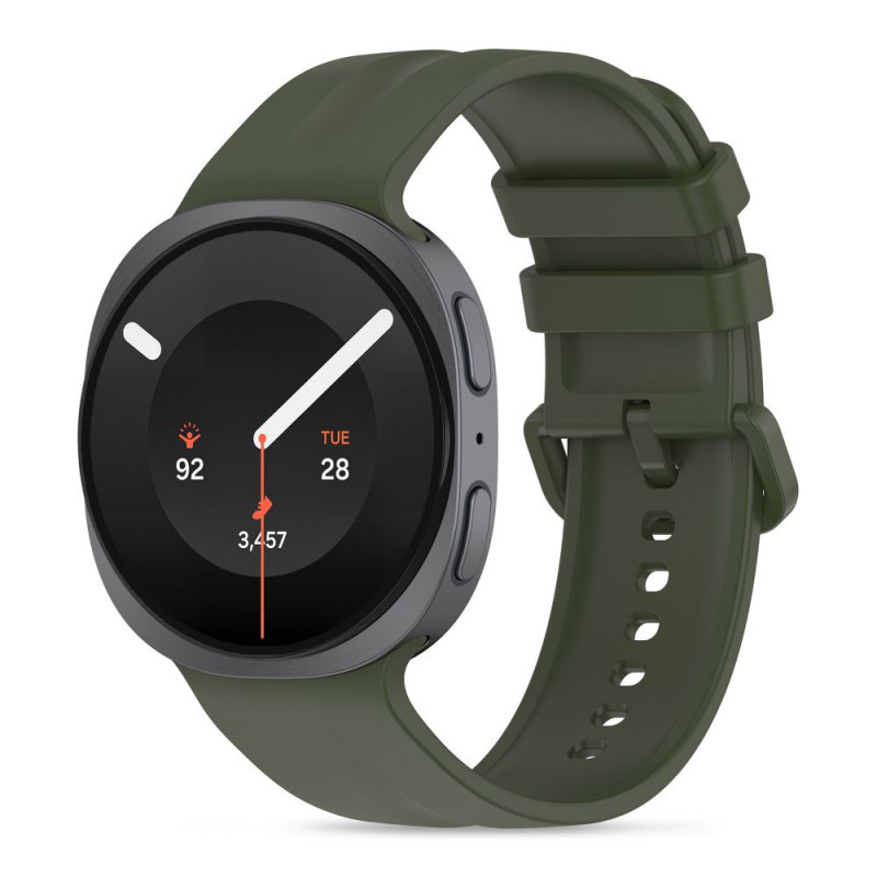 Tech-Protect Silicone Evo correa para Samsung Galaxy Watch 8 / 9 / Classic (40 / 44 / 46 mm), verde militar