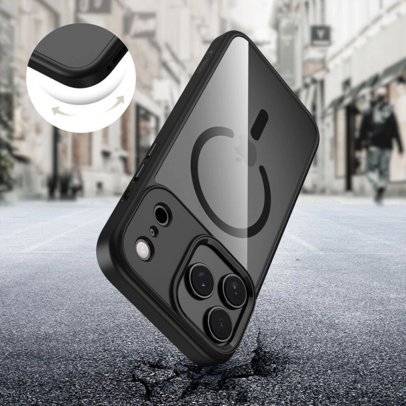 Tech-Protect MagMat MagSafe funda para Apple iPhone 17 Pro Max, negro/transparente