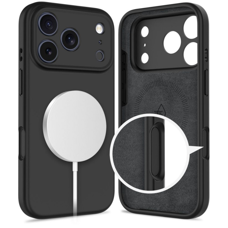 Tech-Protect Silicone MagSafe funda para Apple iPhone 17 Pro Max, negro