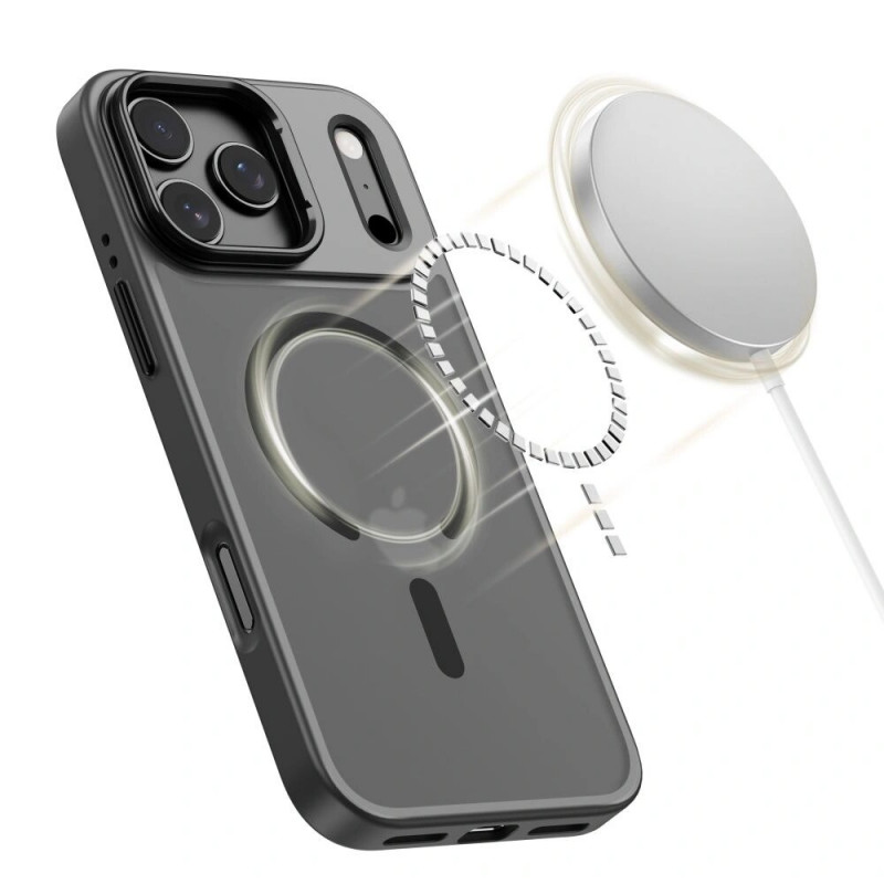 Funda Tech-Protect Magstand MagSafe para Apple iPhone 17 Pro, negra mate