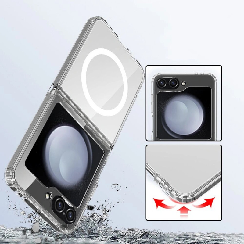 Funda Tech-Protect Flexair Hybrid MagSafe para Samsung Galaxy Z Flip 6 / 7 FE, transparente