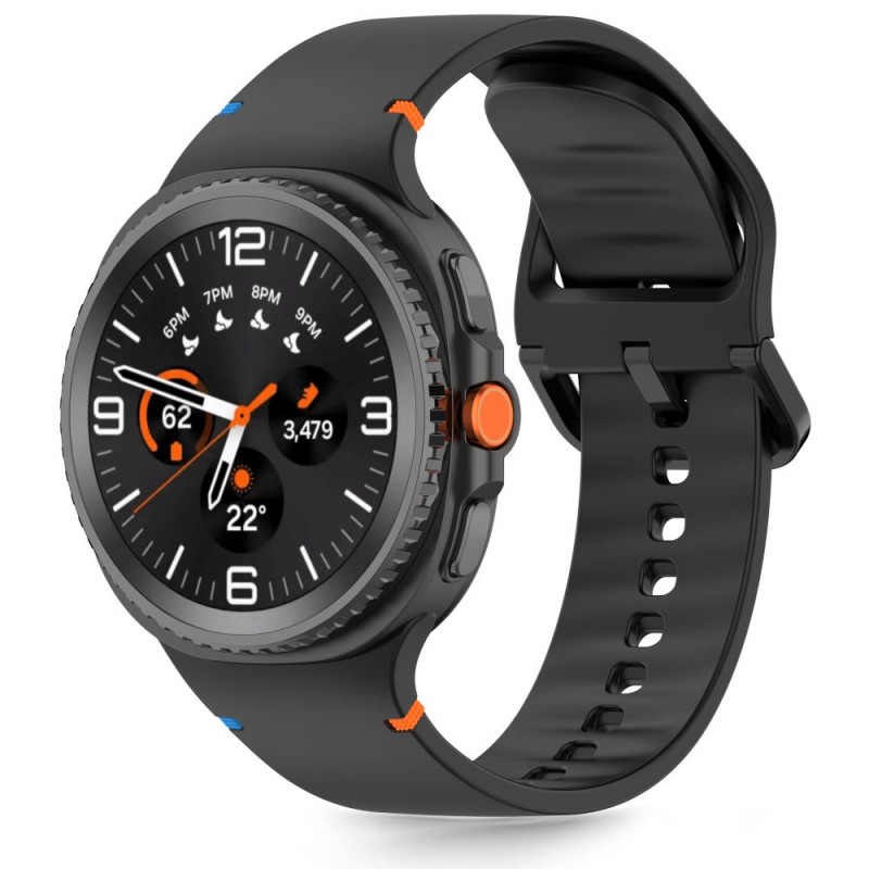 Tech-Protect Silicone correa para Samsung Galaxy Watch 8 / 9 / Classic 40/44/46 mm, negra