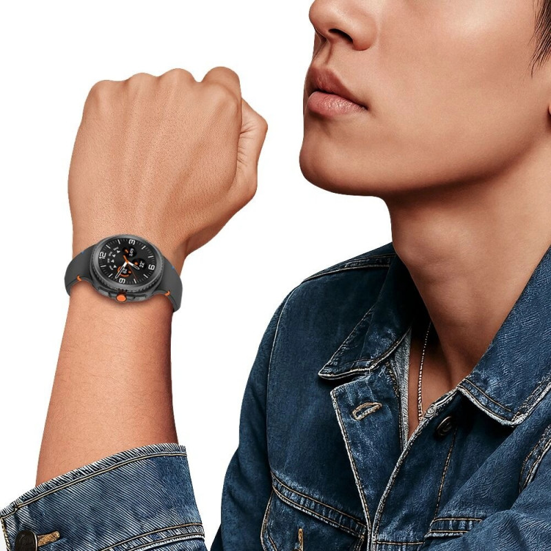 Tech-Protect Silicone correa para Samsung Galaxy Watch 8 / 9 / Classic 40/44/46 mm, negra