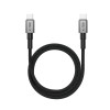 Tech-Protect Ultraboost DNA MagTwist cable USB-C PD 100W / 5A, 200 cm, gris hierro