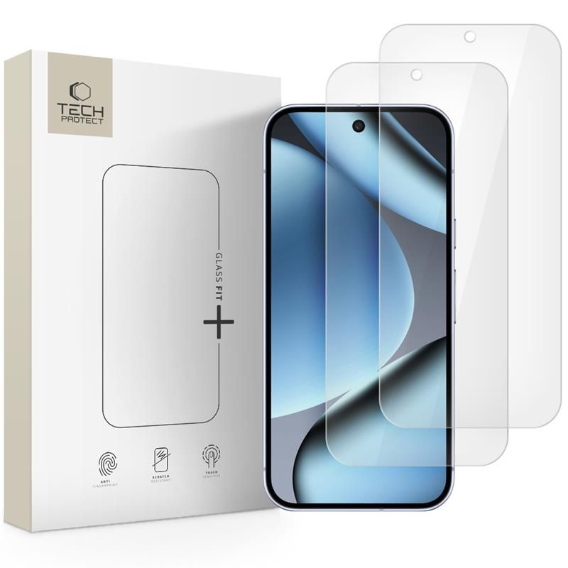Tech-Protect Glass Fit+ cristal templado para Google Pixel 9 Pro XL / 10 Pro XL / 11 Pro XL, transparente (2 uds.)