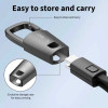 Tech-Protect Ultraboost DNA cable llavero USB-C a USB-C PD 60W / 3A, 17 cm, gris hierro