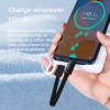 Tech-Protect Ultraboost DNA cable llavero USB-C a USB-C PD 60W / 3A, 17 cm, gris hierro