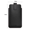 Tech-Protect SM65 funda universal para móvil, 6,0-6,9 pulgadas, piel ecológica, negra y roja