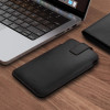 Tech-Protect SM65 funda universal para móvil, 6,0-6,9 pulgadas, piel ecológica, negra y roja