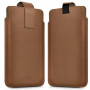 Tech-Protect SM65 funda universal para móvil, 6,0-6,9 pulgadas, piel ecológica, marrón