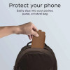 Tech-Protect SM65 funda universal para móvil, 6,0-6,9 pulgadas, piel ecológica, marrón