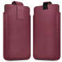 Tech-Protect SM65 funda universal para móvil, 6,0-6,9 pulgadas, piel ecológica, burdeos