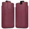 Tech-Protect SM65 funda universal para móvil, 6,0-6,9 pulgadas, piel ecológica, burdeos