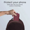 Tech-Protect SM65 funda universal para móvil, 6,0-6,9 pulgadas, piel ecológica, burdeos