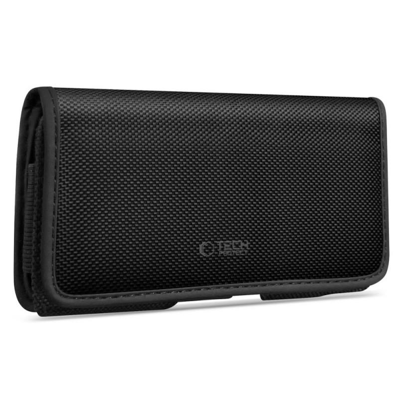 Tech-Protect SM90 funda universal de cinturón para móvil, 5,8-6,8 pulgadas, nailon, negra
