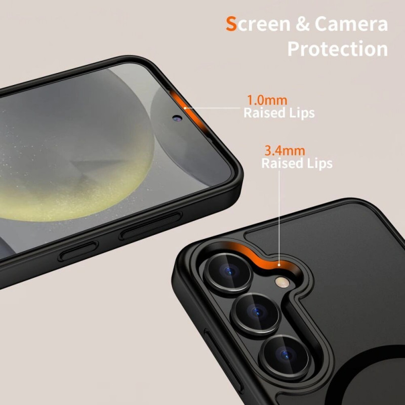 Tech-Protect MagMat MagSafe funda para Samsung Galaxy S25 FE, negra mate