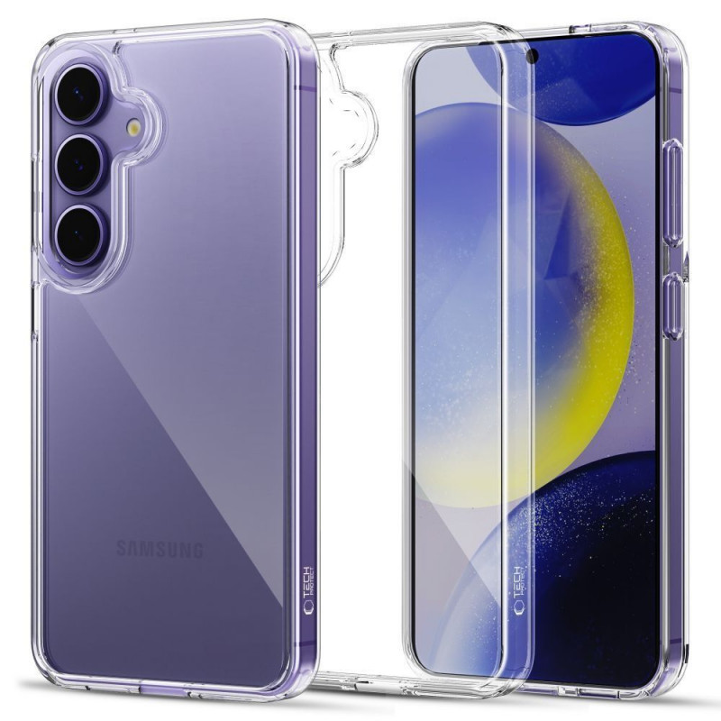 Tech-Protect Flexair Hybrid funda para Samsung Galaxy S25 FE, transparente