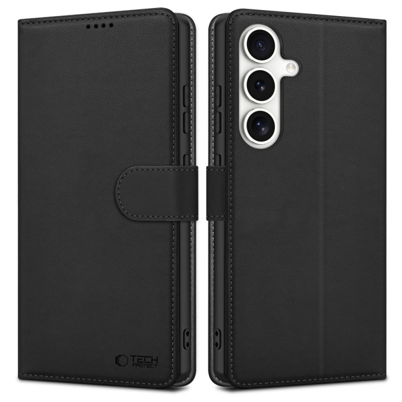 Tech-Protect Wallet funda tipo cartera para Samsung Galaxy S25 FE, negra