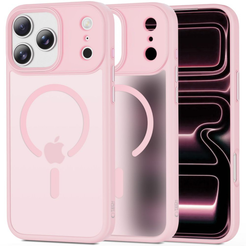 Tech-Protect MagMat MagSafe funda para Apple iPhone 17 Pro, mate rosa