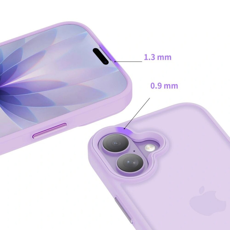 Tech-Protect MagMat funda para Apple iPhone 17, mate lavanda