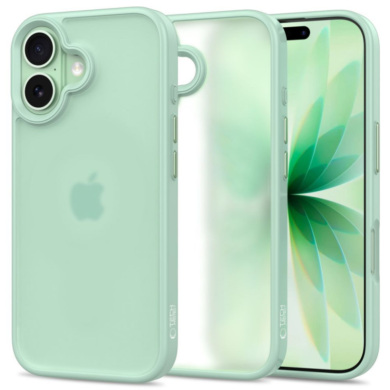 Tech-Protect MagMat funda para Apple iPhone 17, mate verde salvia