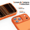 Tech-Protect MagMat funda para Apple iPhone 17 Pro, mate naranja cósmico
