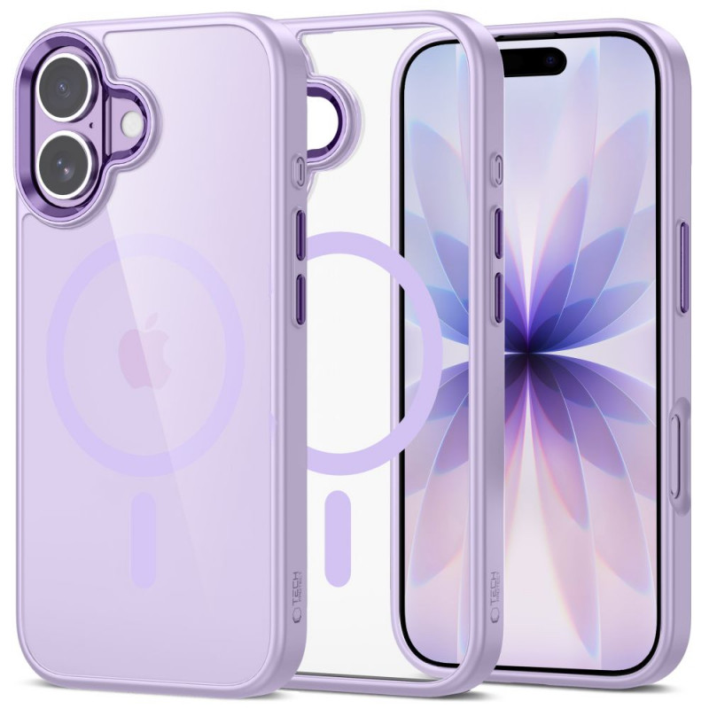 Tech-Protect MagMat MagSafe funda para Apple iPhone 17, lavanda/transparente