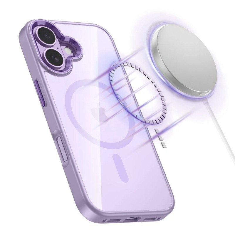 Tech-Protect MagMat MagSafe funda para Apple iPhone 17, lavanda/transparente