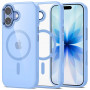 Tech-Protect MagMat MagSafe funda para Apple iPhone 17, azul niebla/transparente