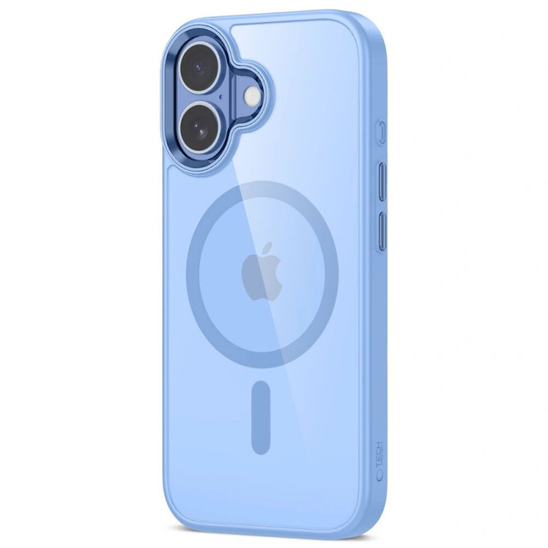 Tech-Protect MagMat MagSafe funda para Apple iPhone 17, azul niebla/transparente