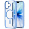 Tech-Protect MagMat MagSafe funda para Apple iPhone 17, azul niebla/transparente